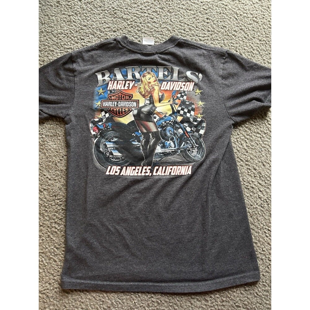 RARE Harley-Davidson x Racing x Bartel’s Pinup Men’s Shirt Motorcycles Men’s MED
